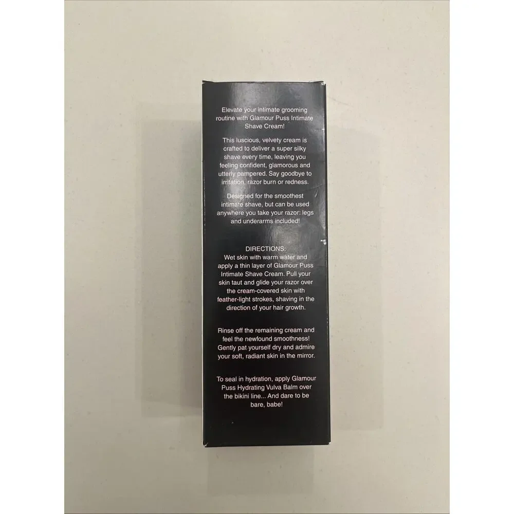 Brand New In Box Booty Parlor Glamour Puss Shave Cream 8oz Lanolin Cruelty Free